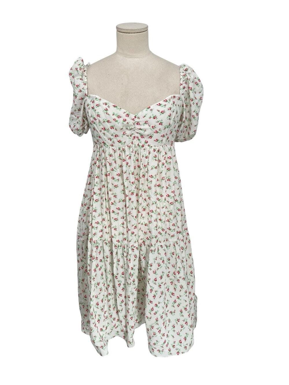 Selkie The Madonna Dream Dress Shortcake Pink Floral Size Small